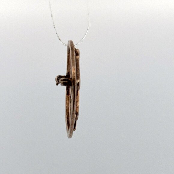 Vintage Estate Sterling Silver 925 Chinese Character Pin Brooch Pendant 6.7g - Picture 2 of 8